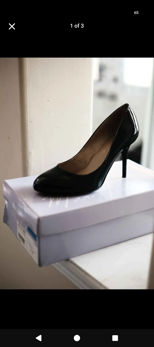 Black Patent Leather High Heels