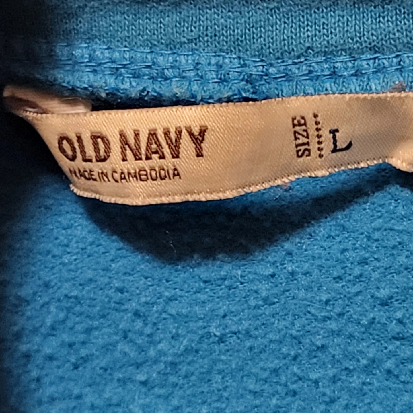 Old Navy Blue Zip-Up Sweater Size L - photo 4
