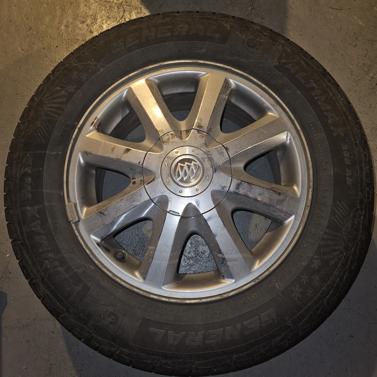 225/60r16 AW tires with chrome rims