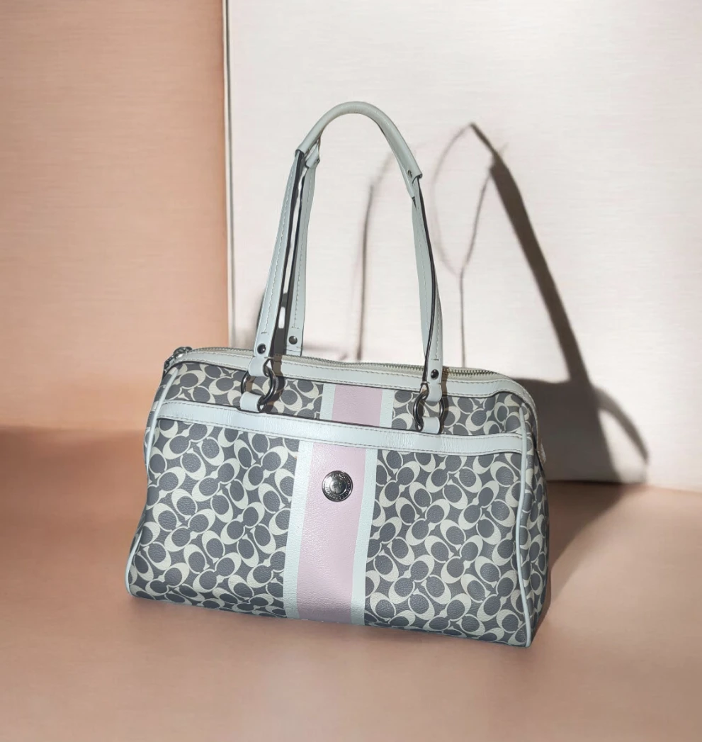 Coach Monogrammed Satchel Bag
