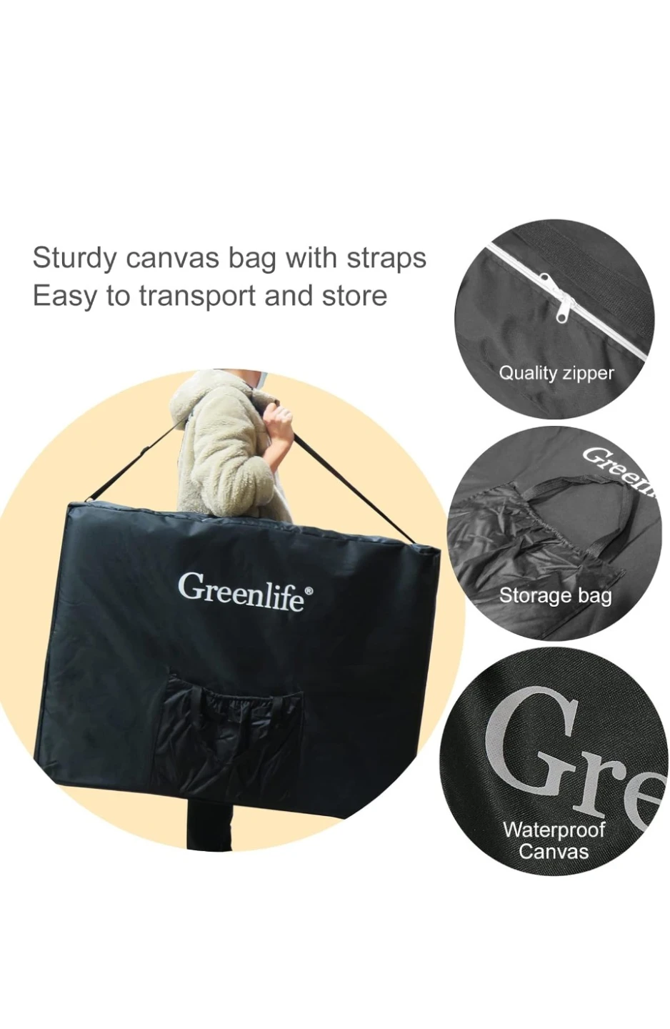 Greenlife Portable Massage Table with Carrying Bag