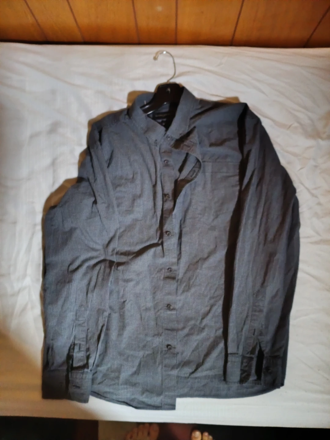 Banana Republic Men's Gray Button-Up Dress Shirt