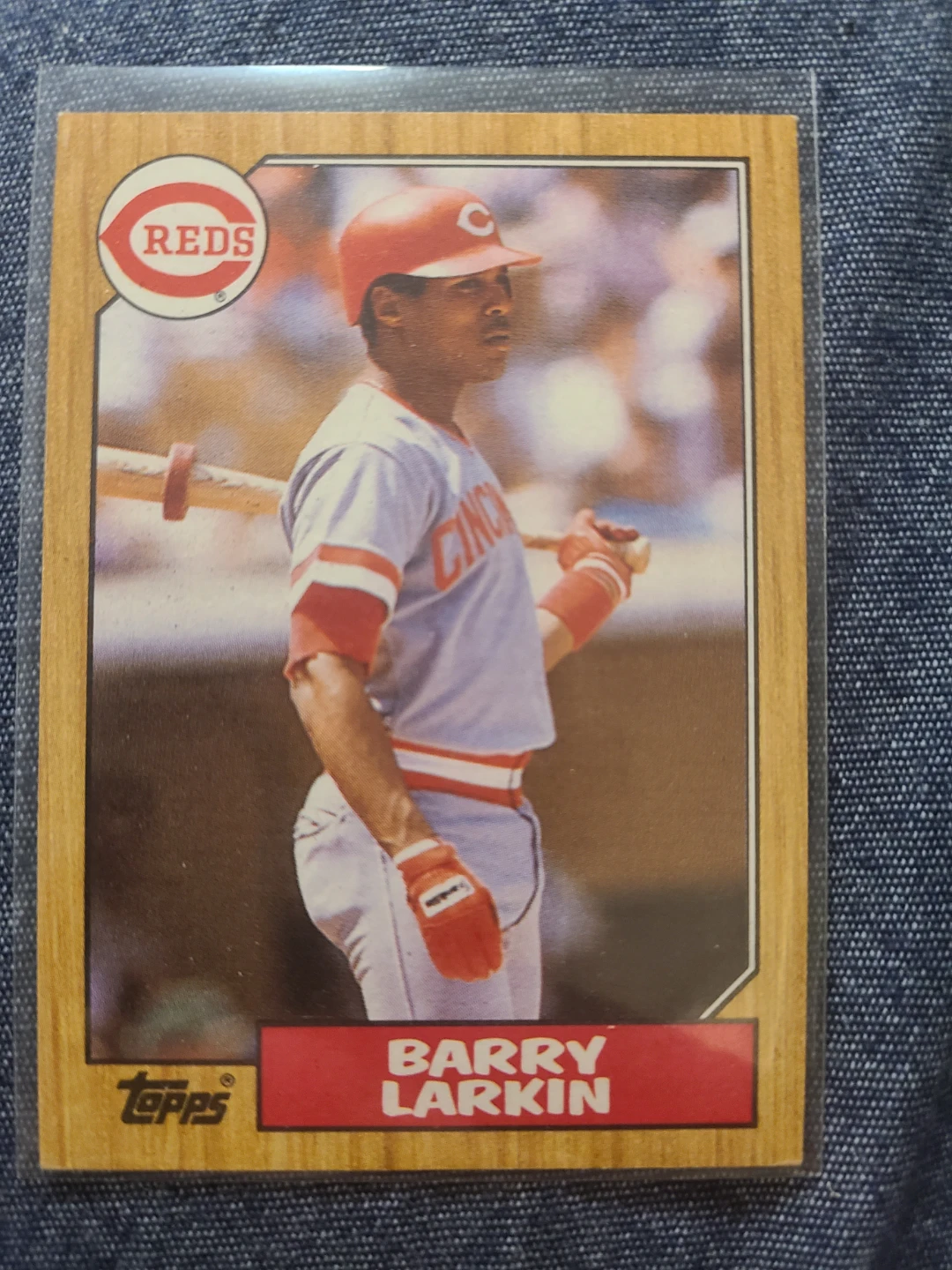 1987 Topps Barry Larkin Baseball Card #648