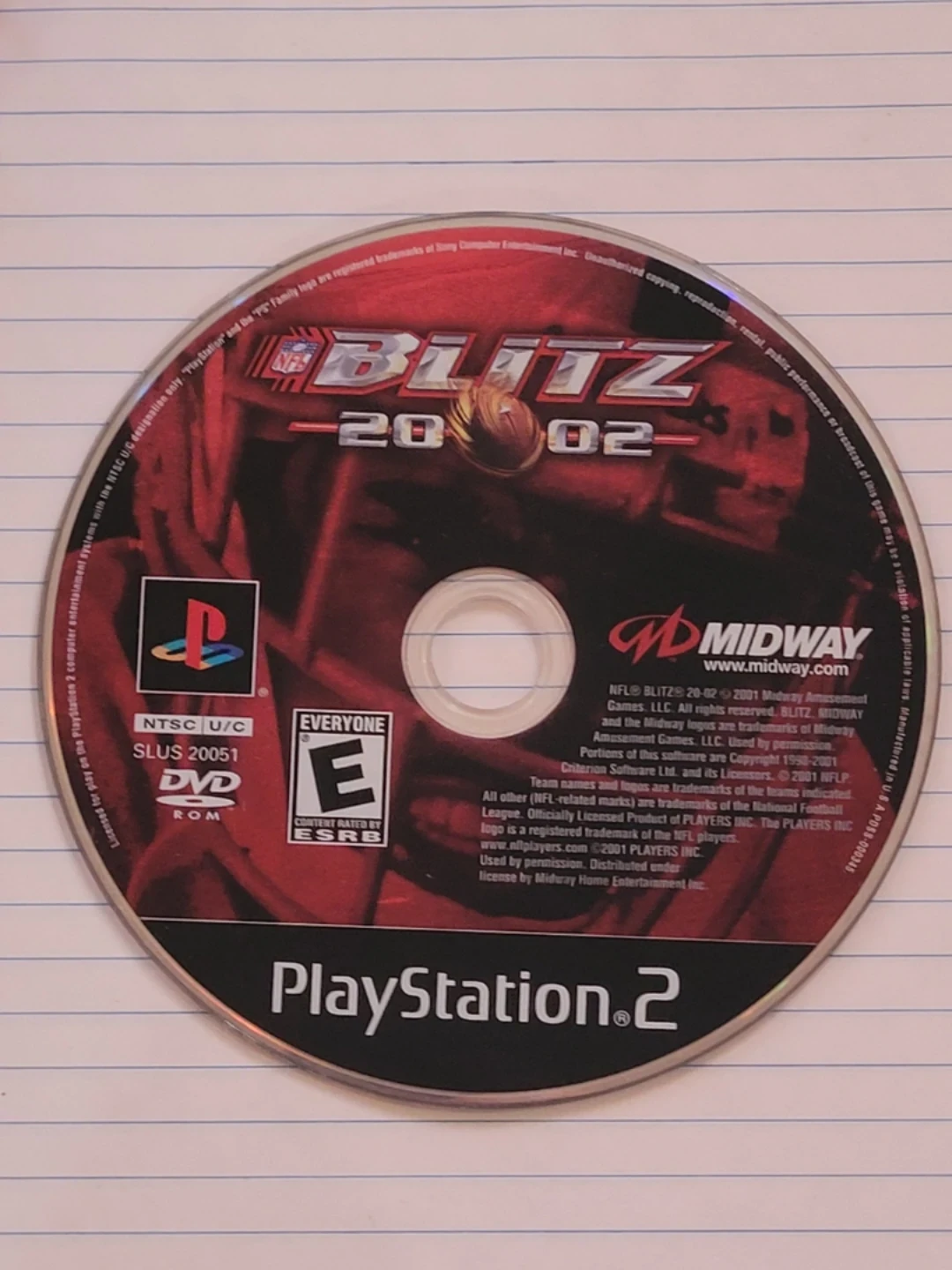 NFL Blitz 2002 PlayStation 2 Video Game