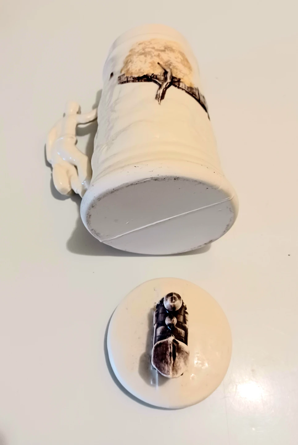 Vtg  3D Hershey R.R. Porcelain Beer Stein - photo 5