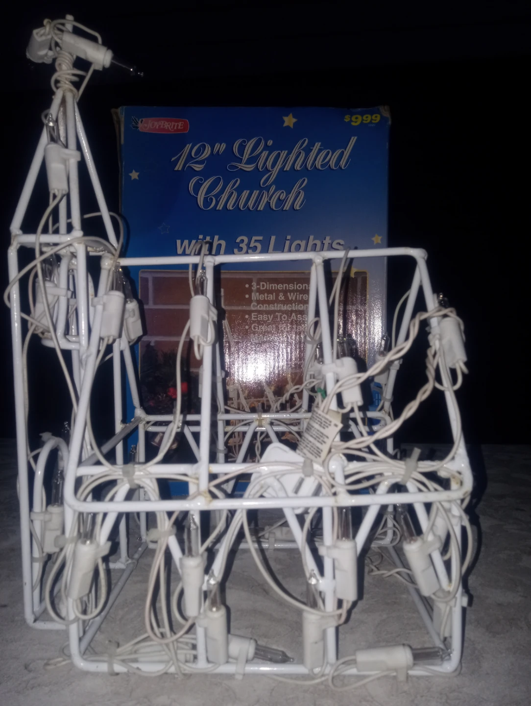 JoyBrite 12" Lighted Church with 35 Lights
