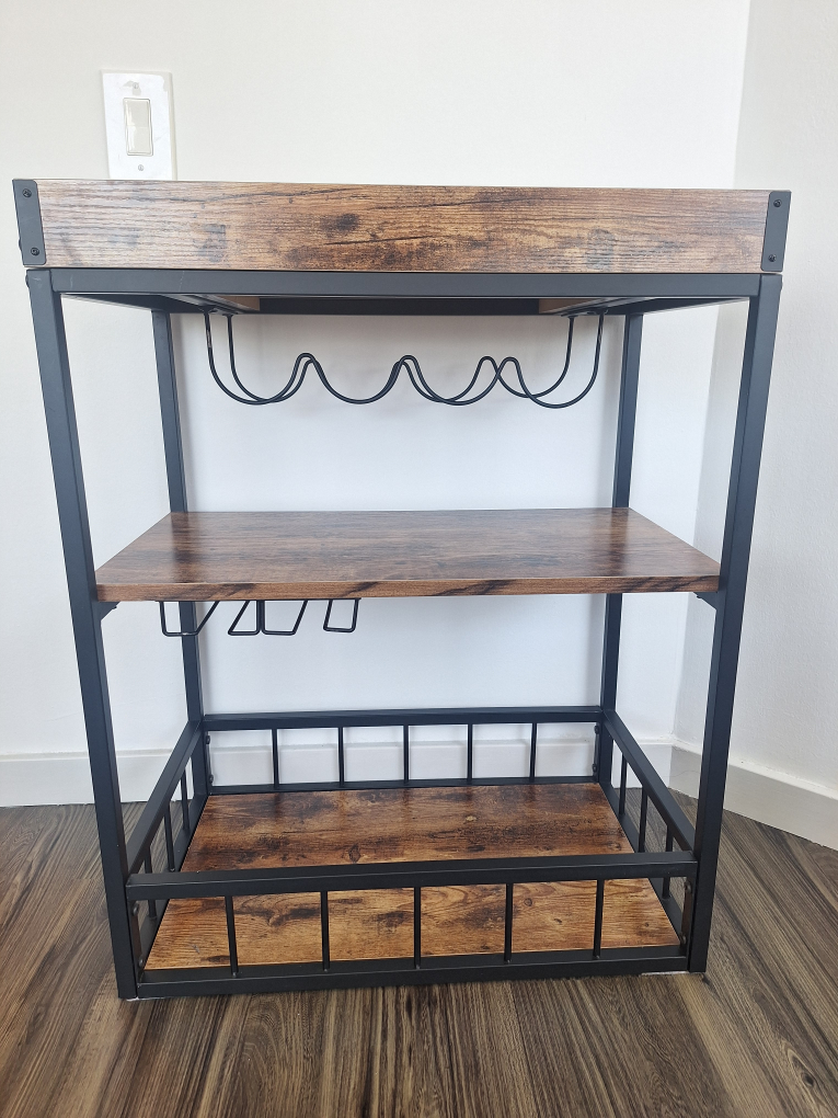 Bar Cart with Serving Tray - photo 2
