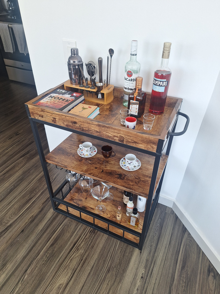 Bar Cart with Serving Tray - photo 5