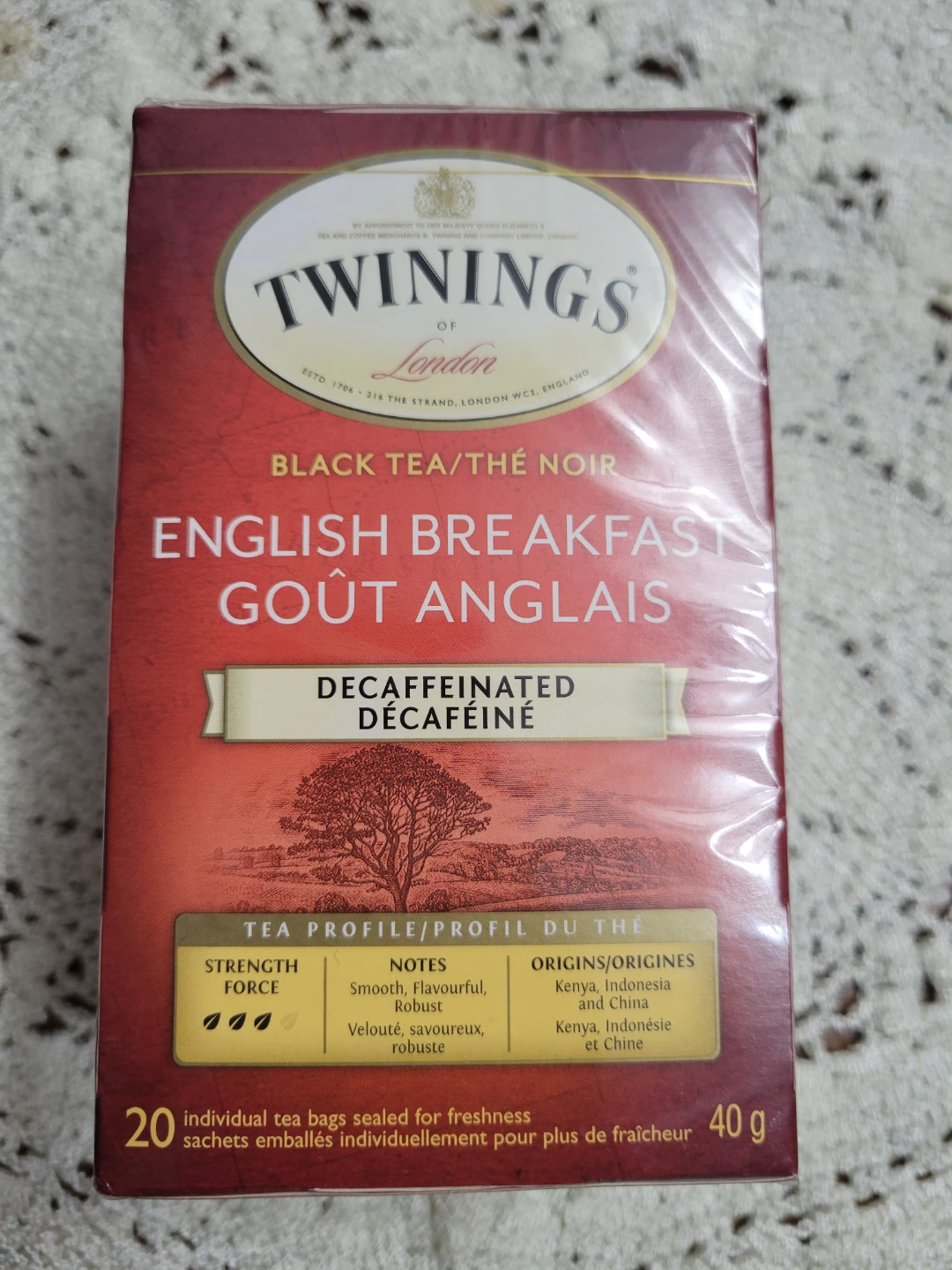 Twinings English Breakfast Decaffeinated Black Tea (20 Bags) 💧