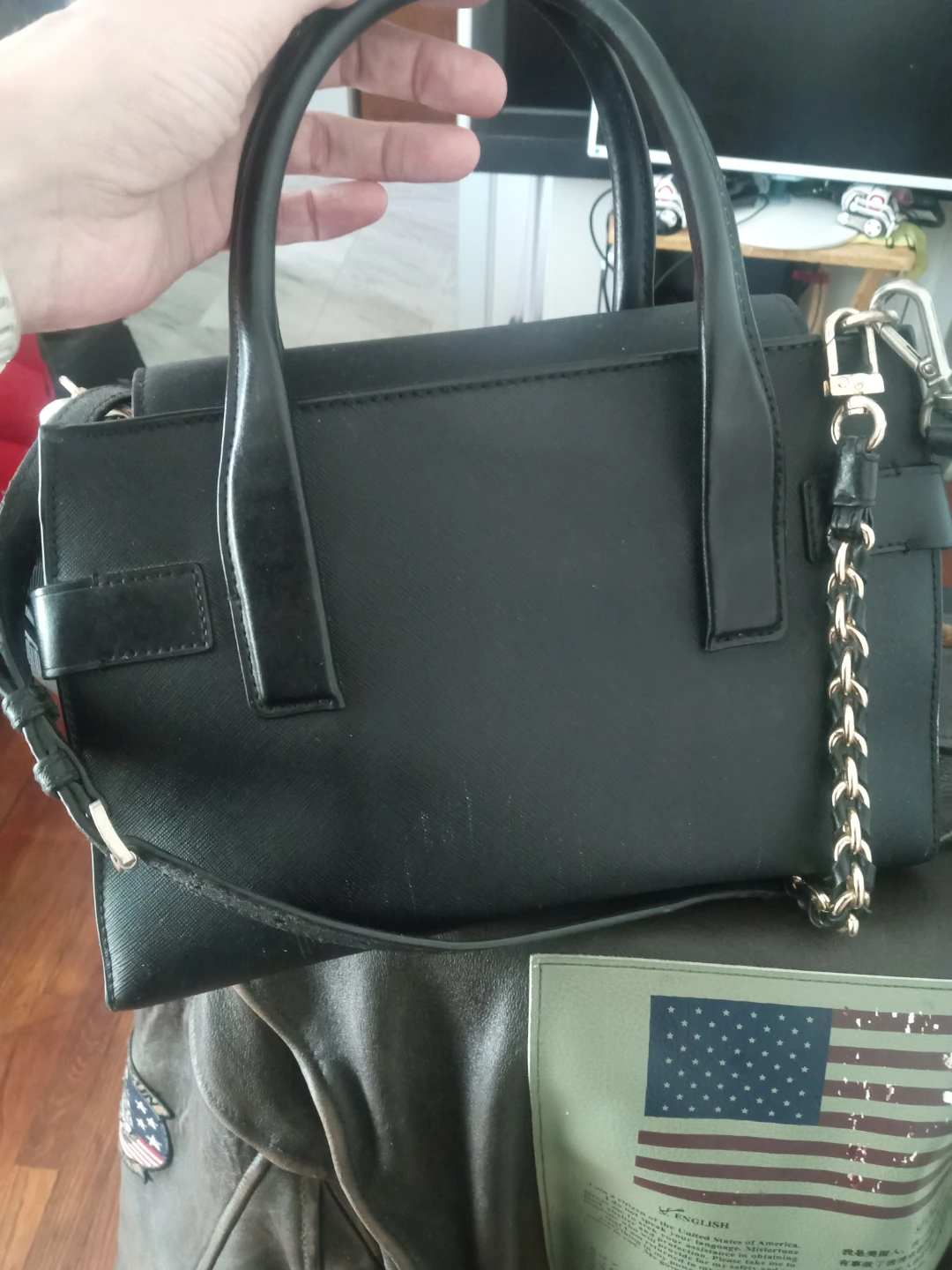 Michael Kors Black Leather Satchel Handbag - photo 5