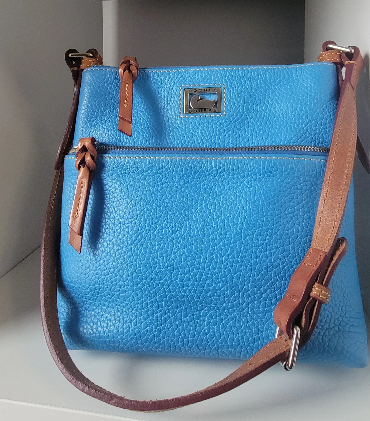 Dooney & Bourke Blue Leather Shoulder Bag - photo 4