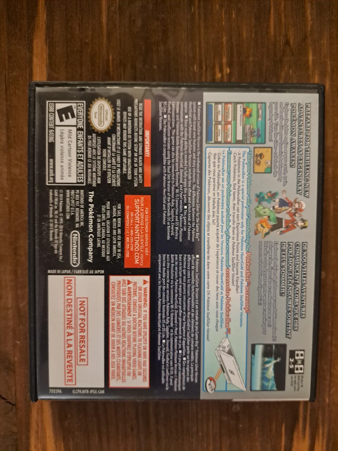 Pokemon Soul Silver Version Nintendo DS Game - photo 2