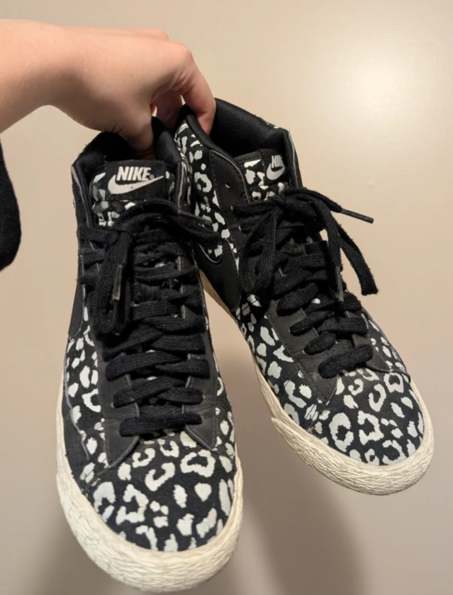 Nike Blazer Mid Leopard Print Sneakers US 7.5 - photo 2