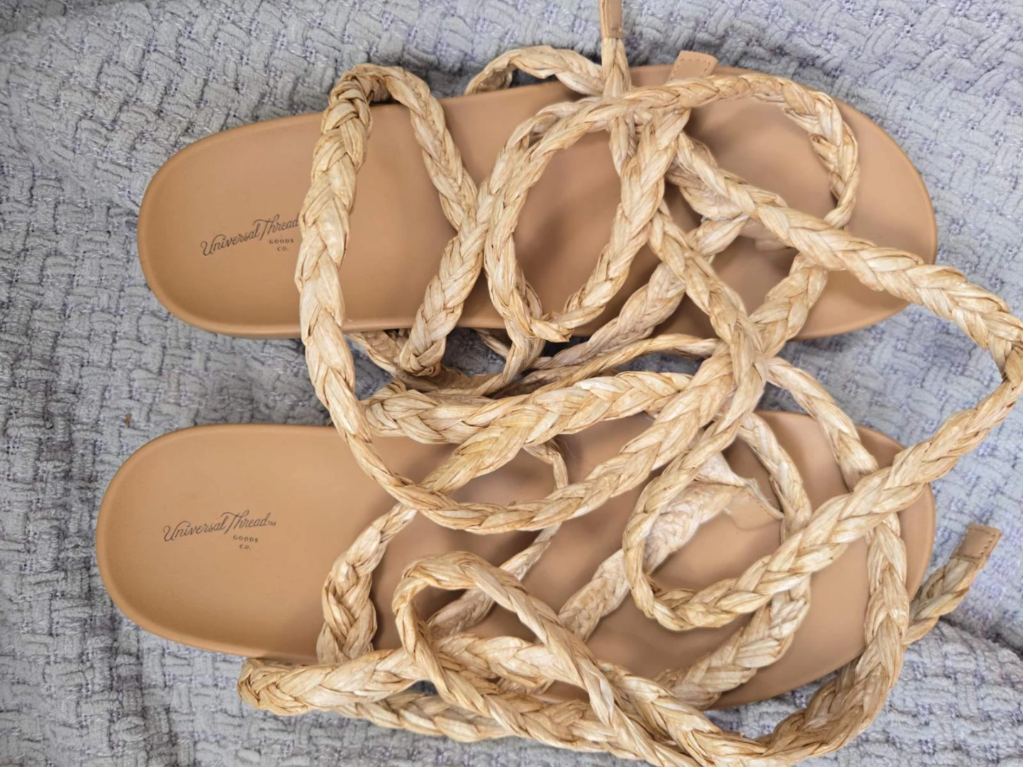 Universal Thread Women's Lace Up Sandals Size 10 - photo 4