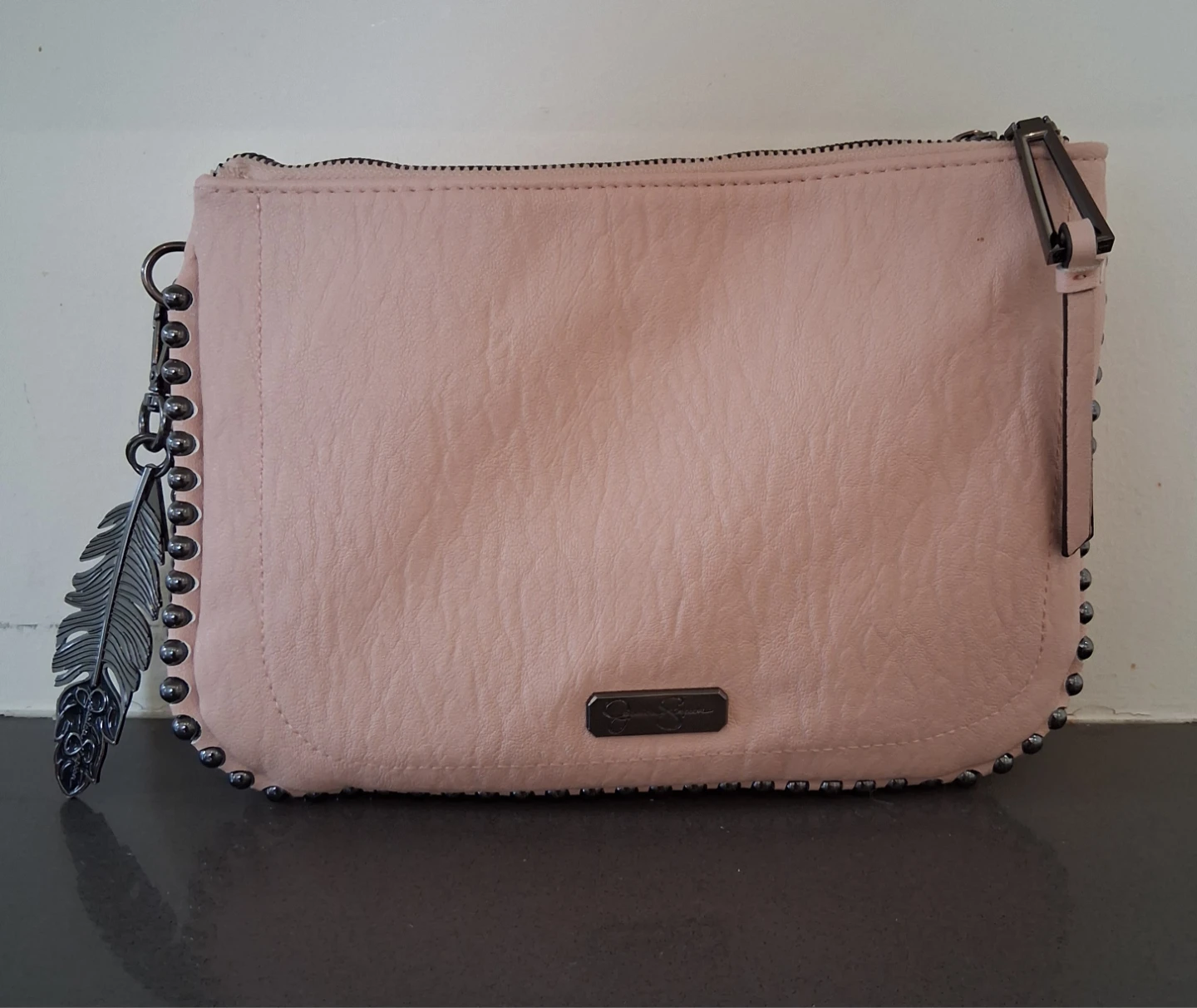 Jessica Simpson Pink Clutch/Crossbody Bag with Studs - photo 2
