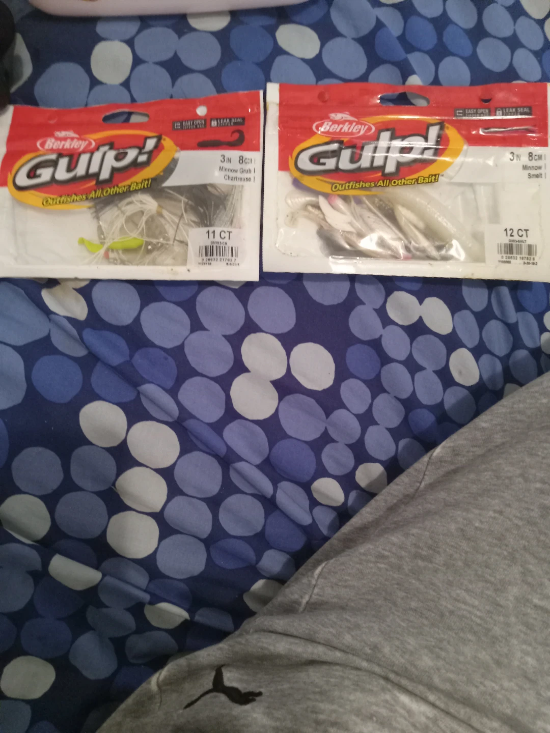 Berkley Gulp! Minnow Grub 3" 8cm Fishing Lures - 2 Packs