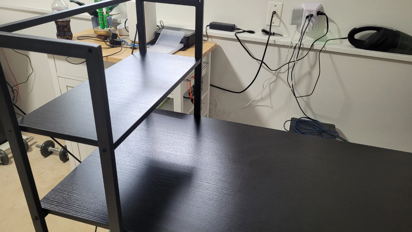 Desk with shelving - photo 2