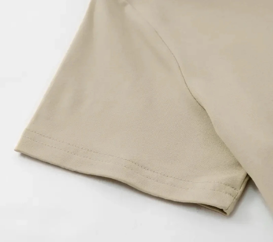 Women's Beige Teddy Bear Zip Graphic Cropped T-Shirt - photo 2