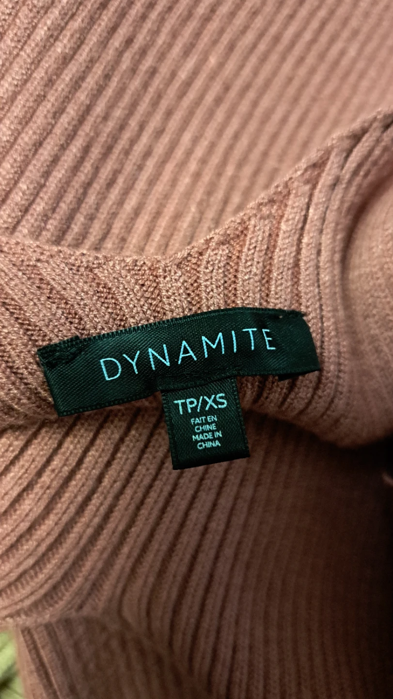 DYNAMITE Ribbed Midi Dress - Rose Size TP/XS - photo 3