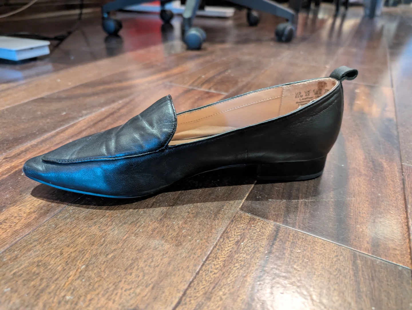 Franco Sarto Black Leather Loafers - Size 8.5 - photo 2