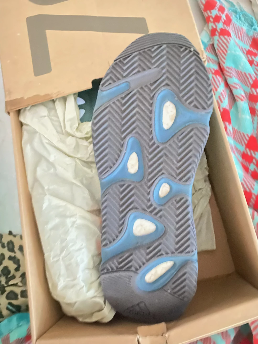 Adidas Yeezy Boost 700 MNVN Teal Tone Sneakers