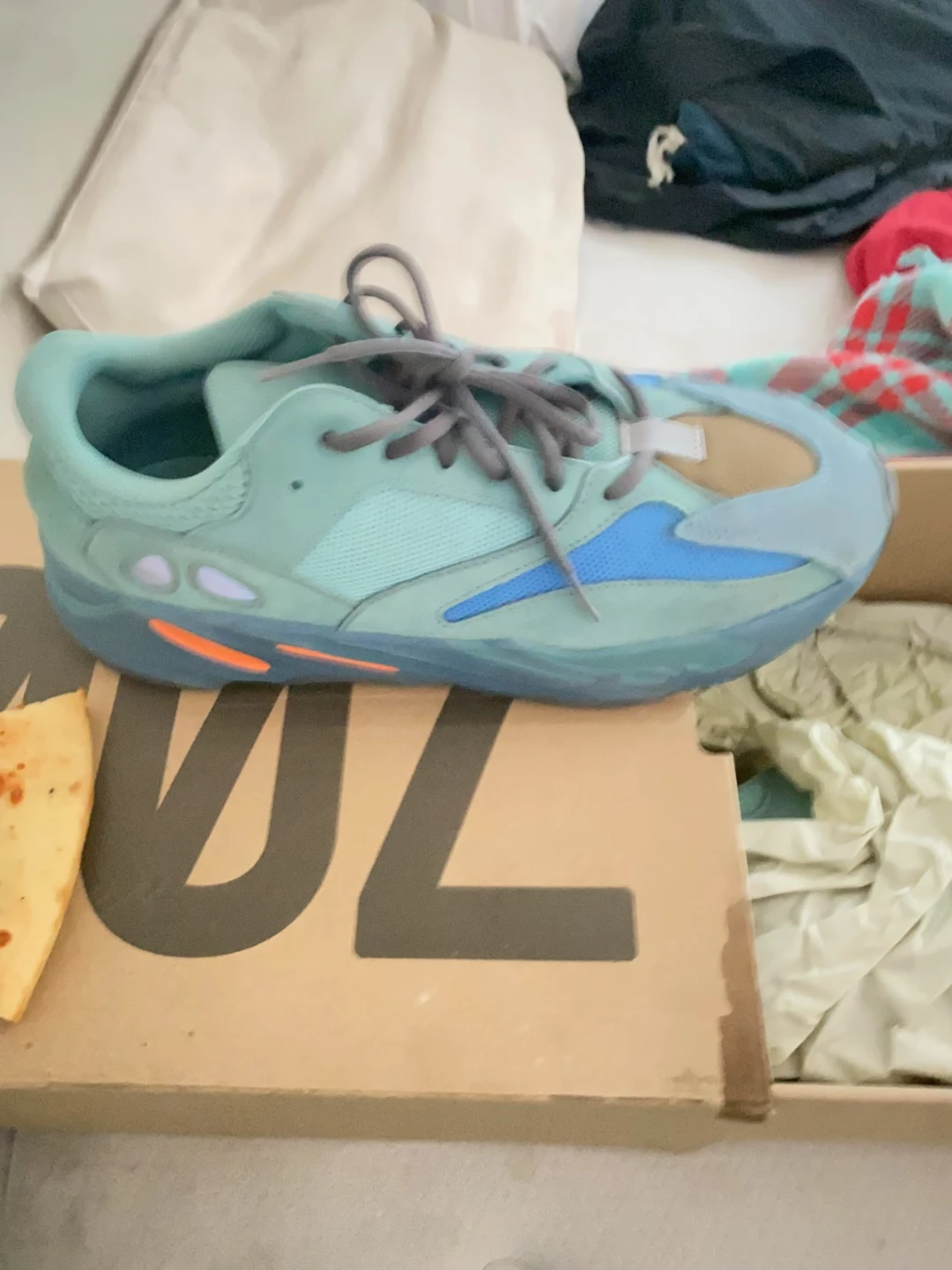 Adidas Yeezy Boost 700 MNVN Teal Tone Sneakers - photo 2