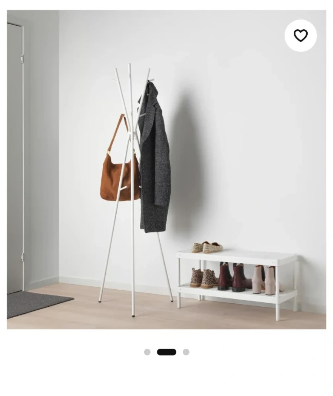 Ikea- White Rack Stand - Hanger