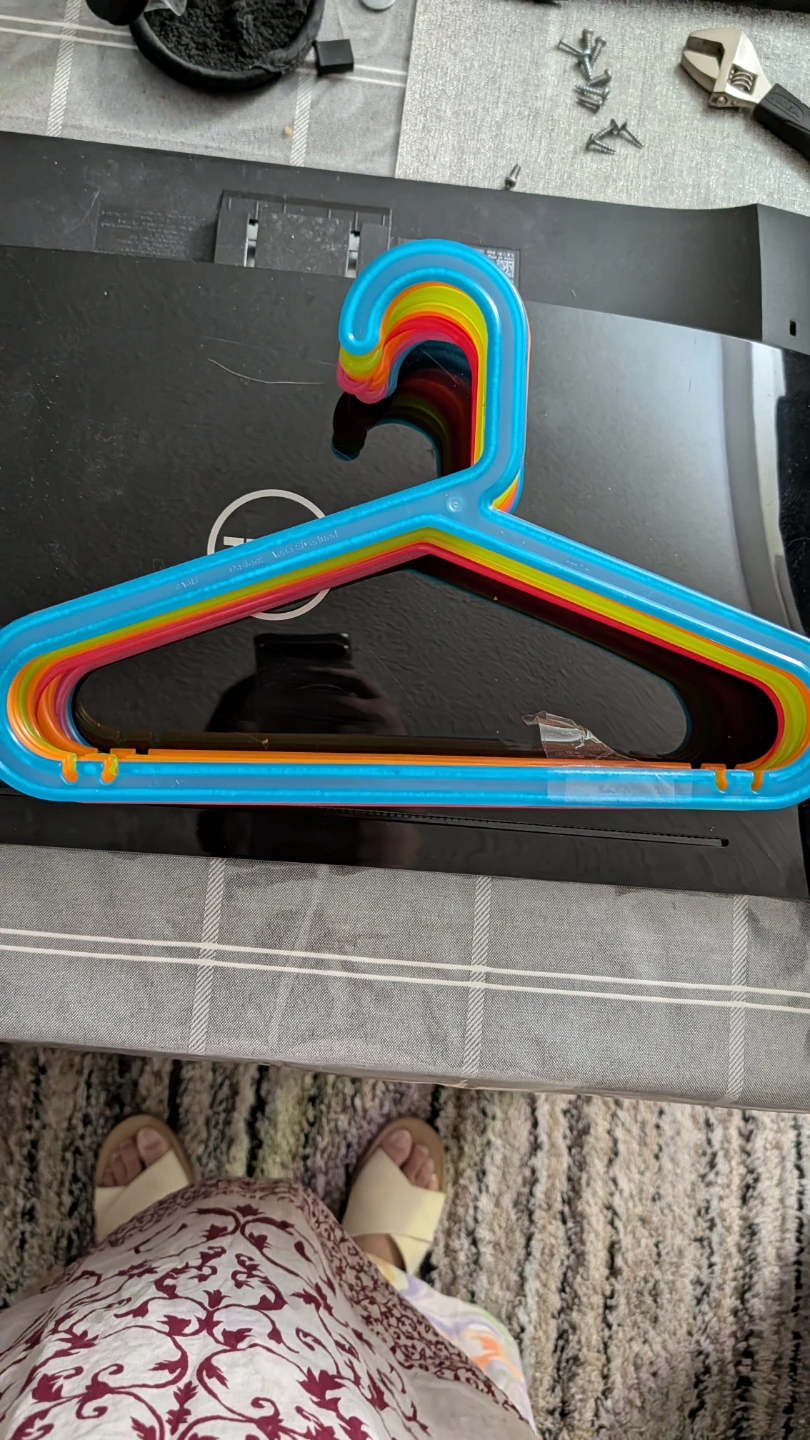 Assorted Colourful Plastic Hangers- small