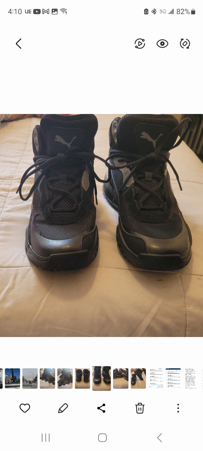 Puma Black High Top Sneakers - photo 2
