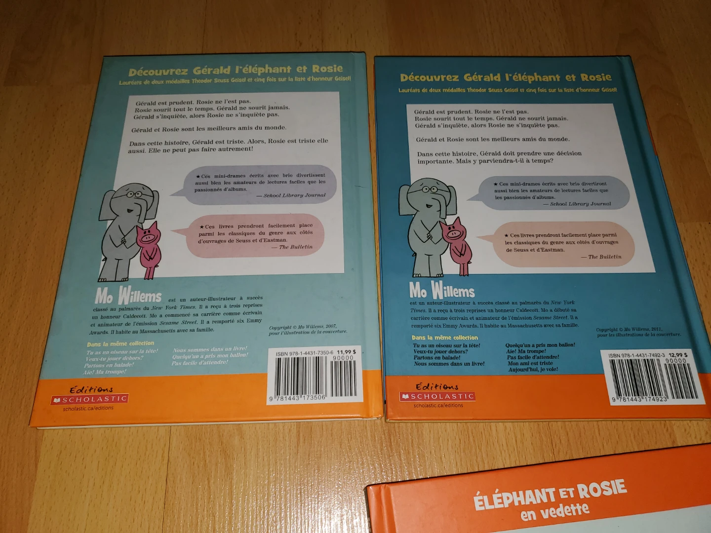 ($7 each) French Mo Willems Elephant and Piggie Books - photo 4