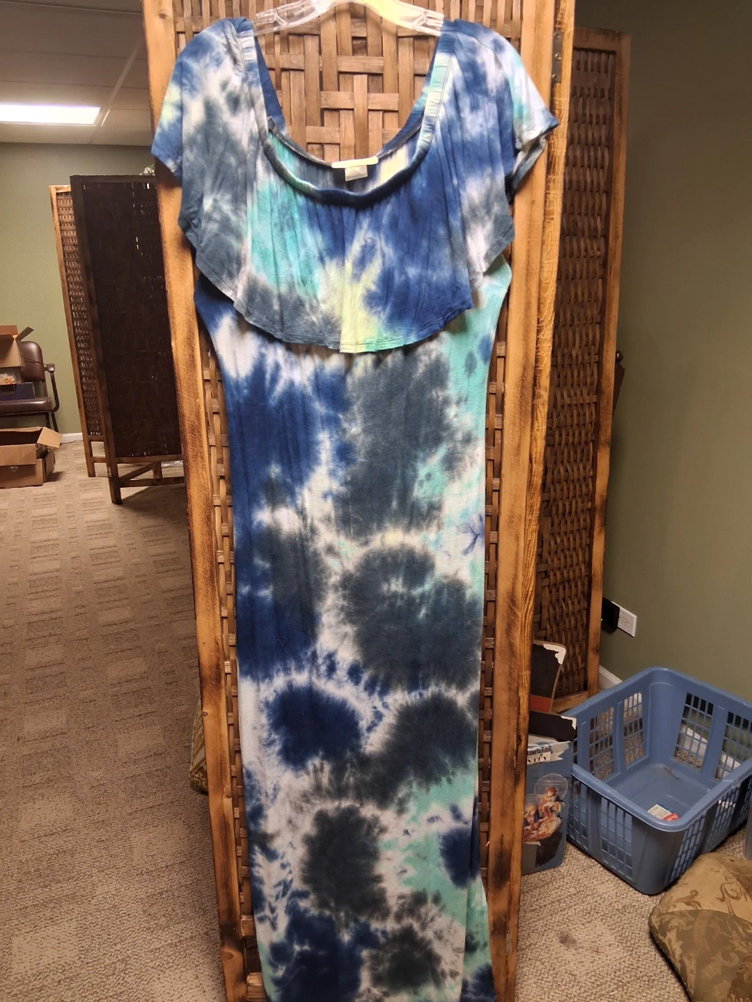 PLUS USA Tie-Dye Maxi Dress Size 1X
