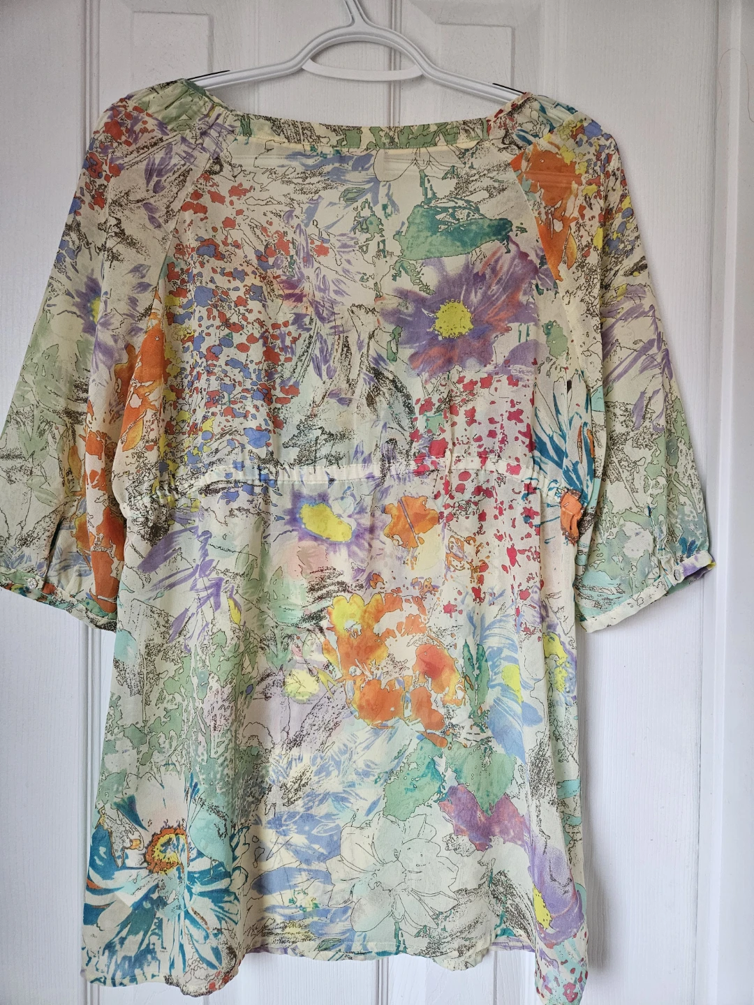 Multicoloured Esprit flowy top size L - photo 2