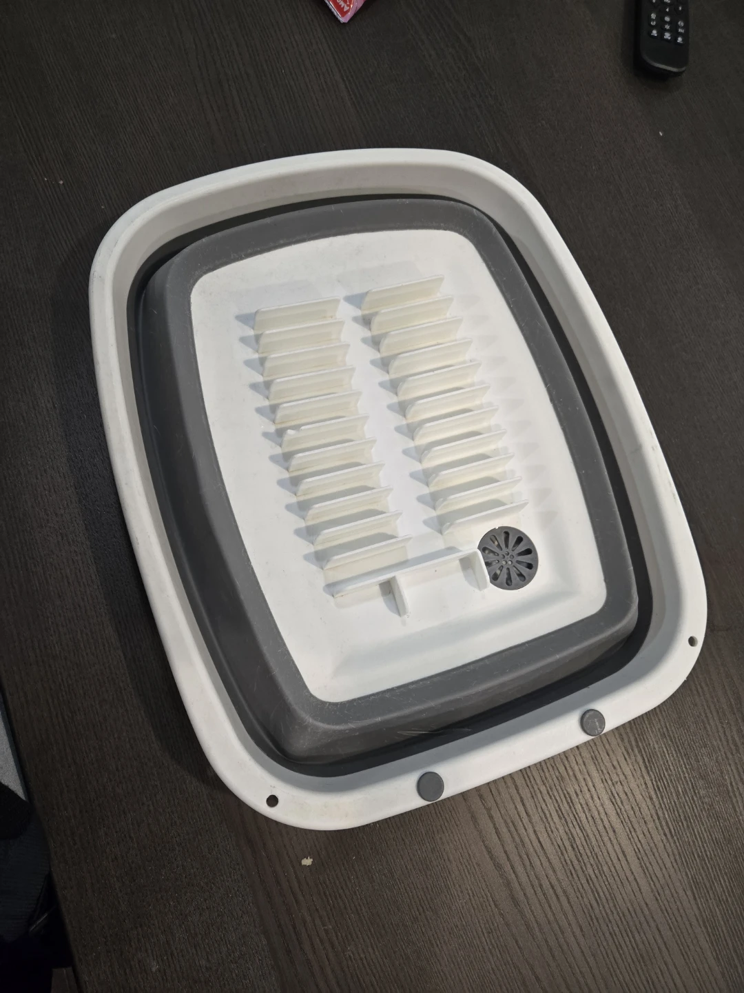 Collapsible Dish Drying Rack / Wash Basin with Drain Plug - photo 2