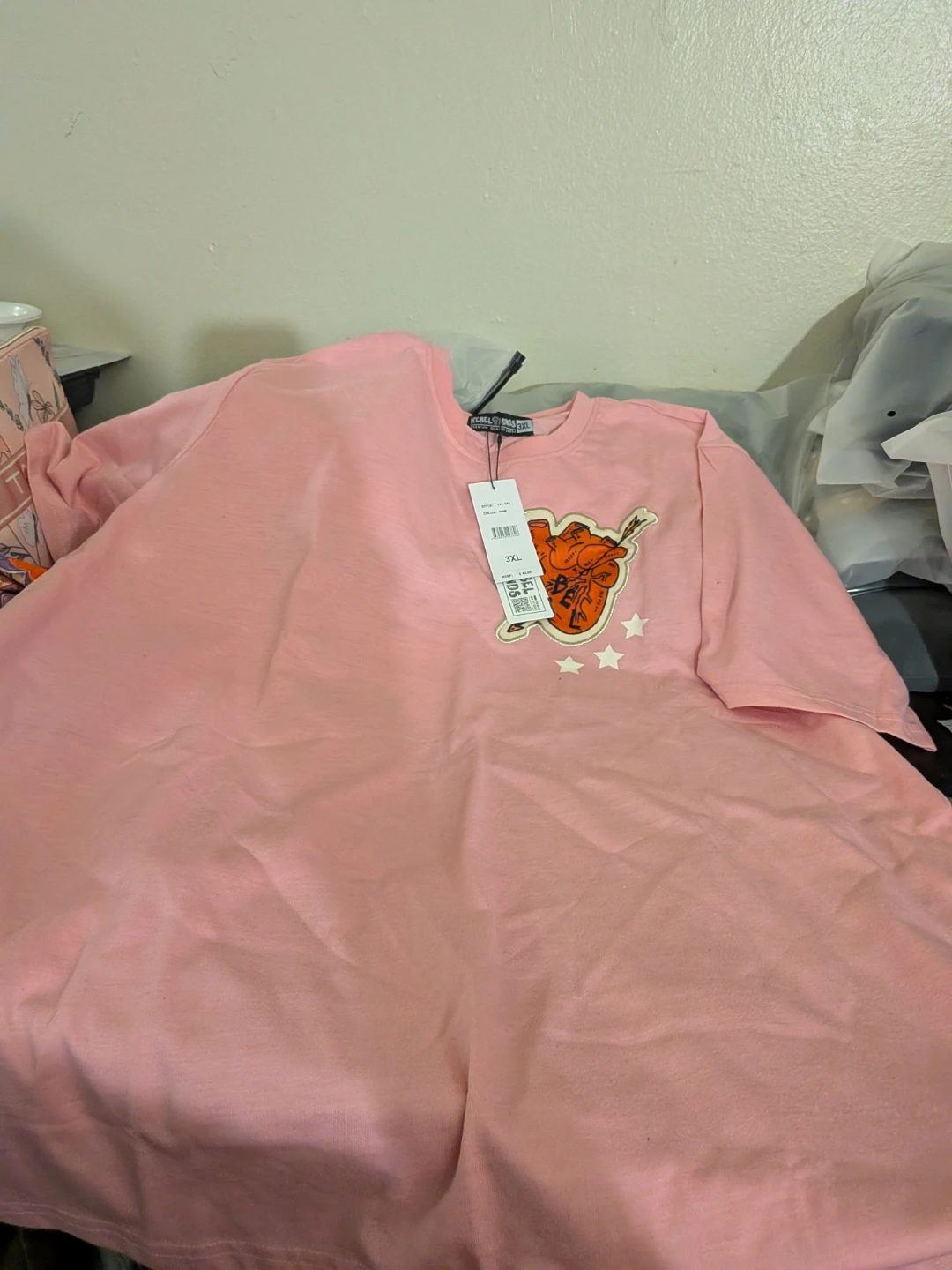 Rebel Minds Pink Graphic T-Shirt - Size 3XL - photo 3