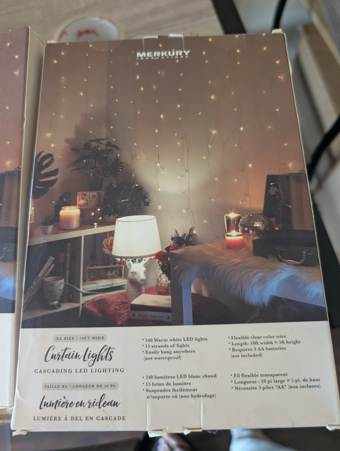 Merkury Innovations Curtain Lights - 240 Warm White LED - photo 2