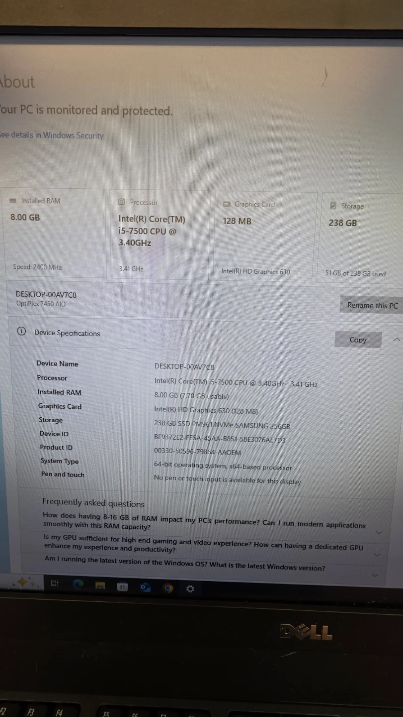 Dell OptiPlex 7450 AIO all in one desktop - photo 2