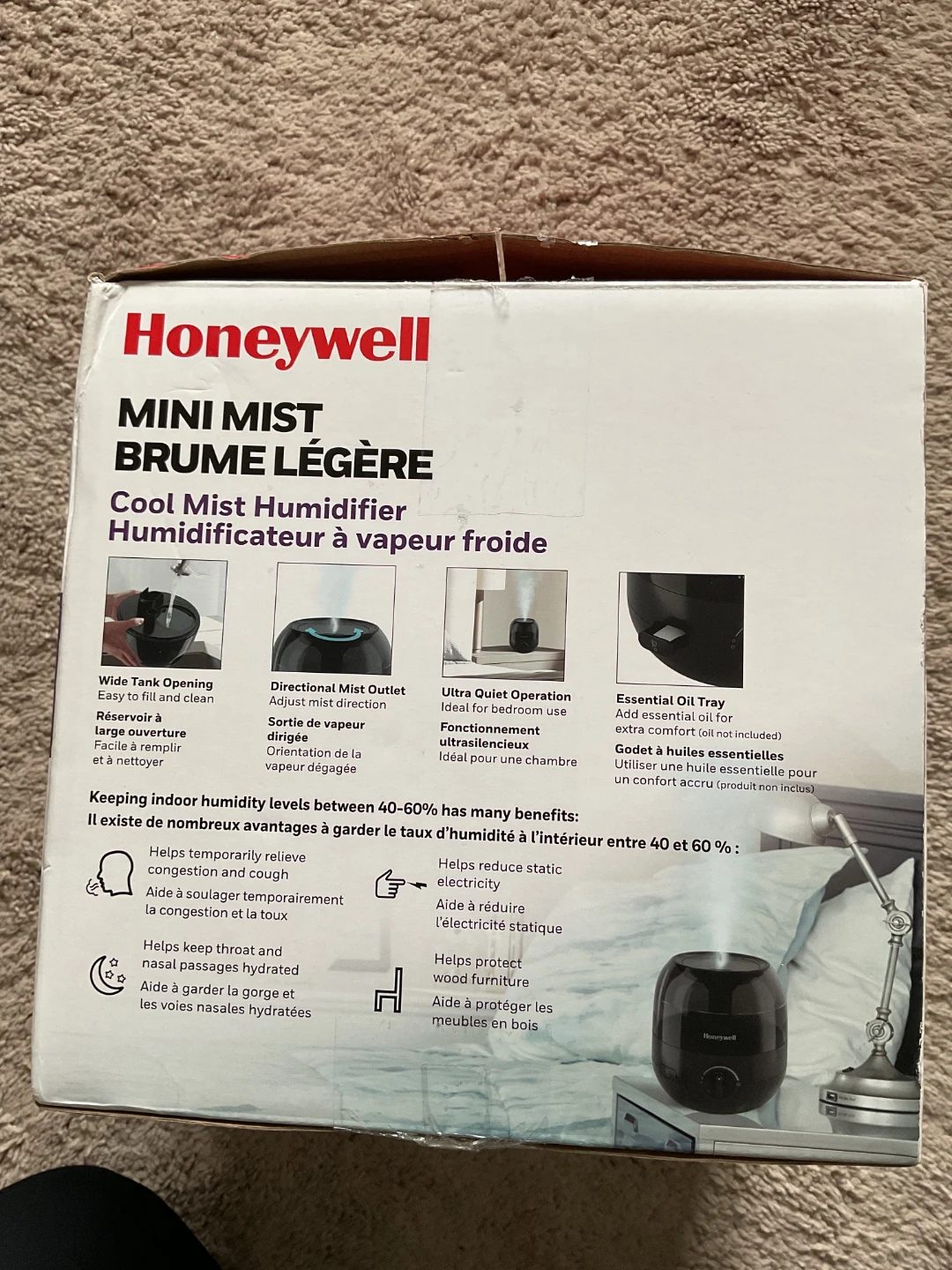 Honeywell Mini Mist Cool Mist Humidifier - photo 2
