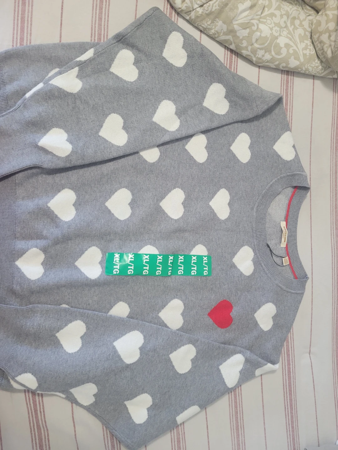 George & Ginger Women's Heart Print Sweater XL - photo 2