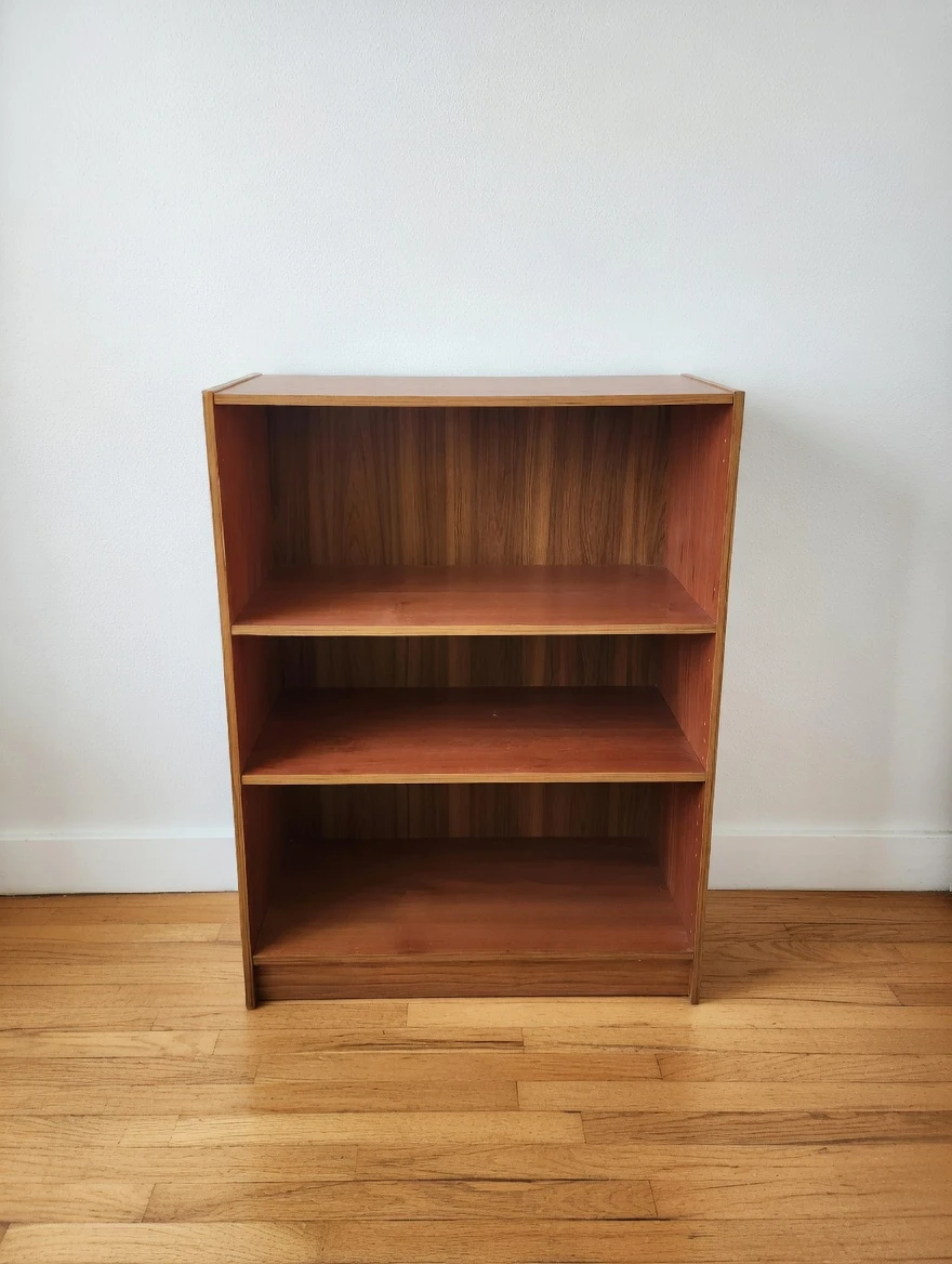 Mid Century Style Teak Veneer Bookcase