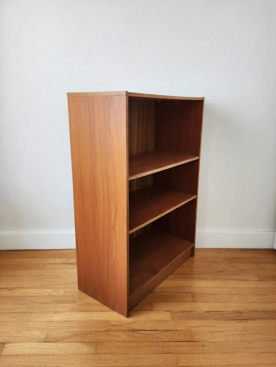 Mid Century Style Teak Veneer Bookcase - photo 2