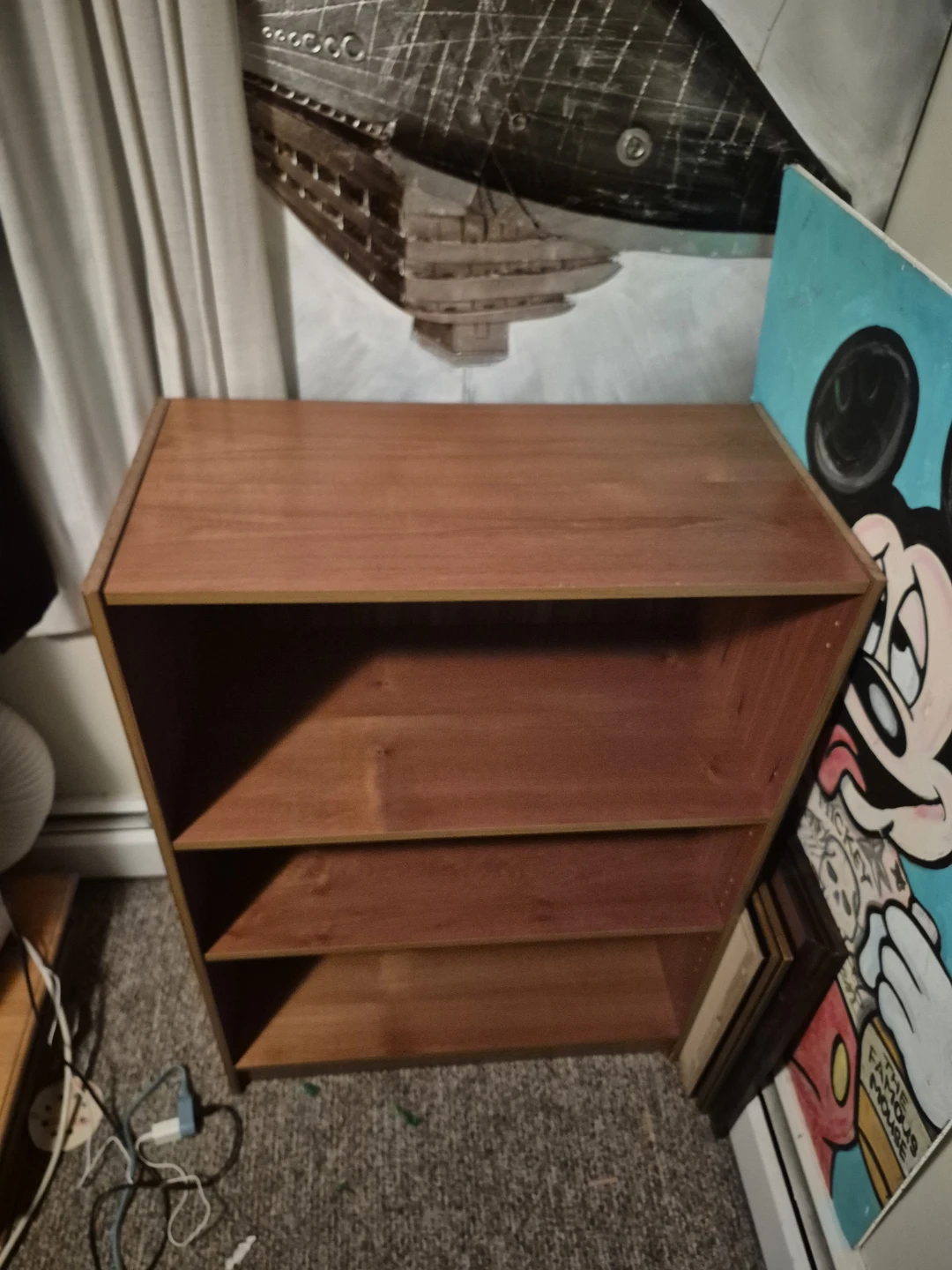 Mid Century Style Teak Veneer Bookcase - photo 4