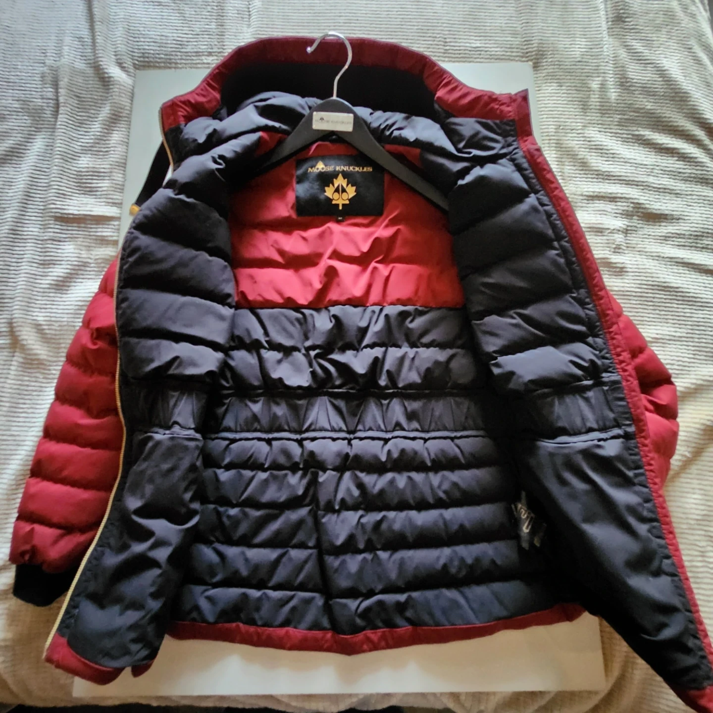 Moose Knuckles Red Down Puffer Jacket - photo 3