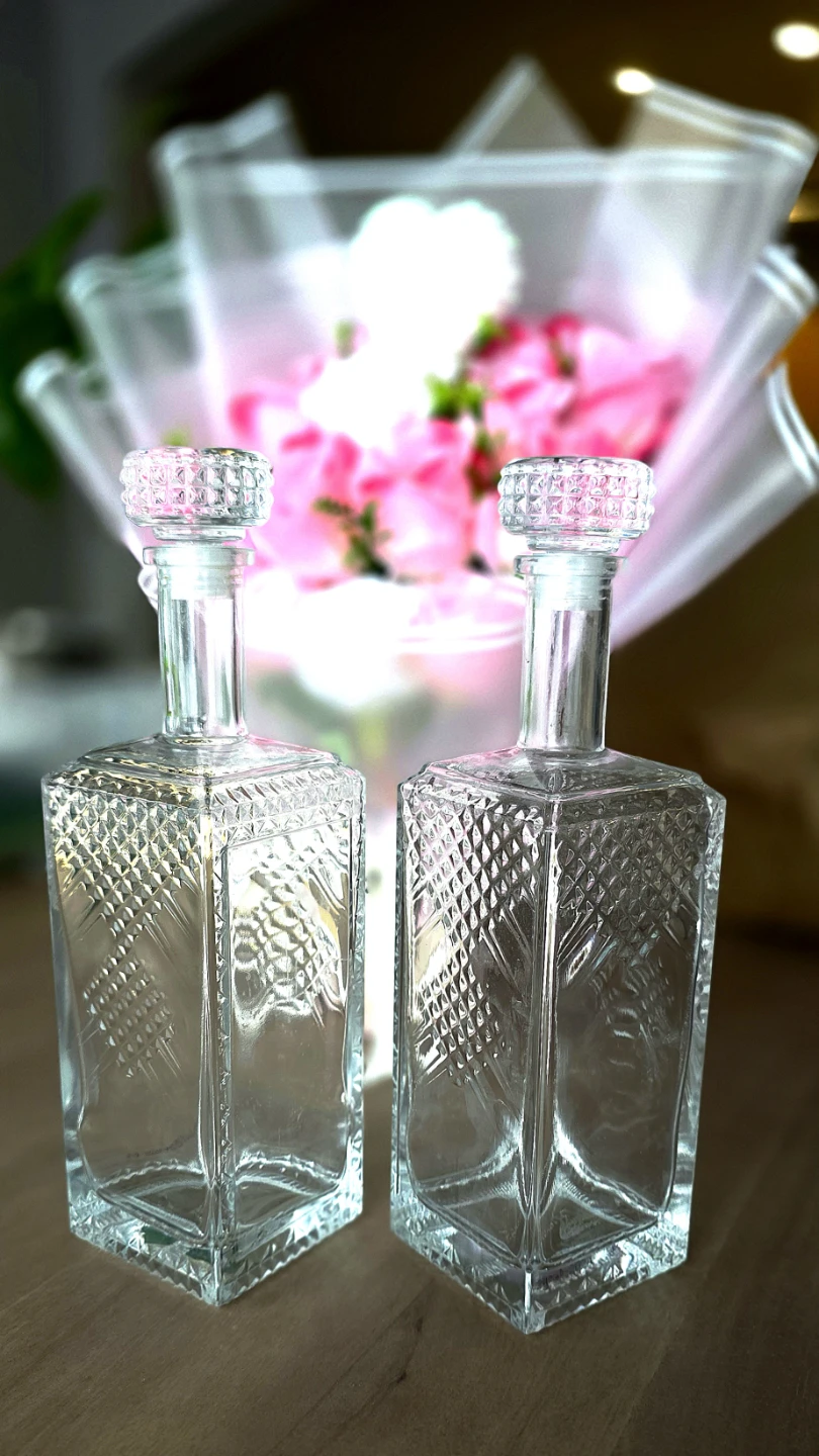 Embossed Glass Bottles