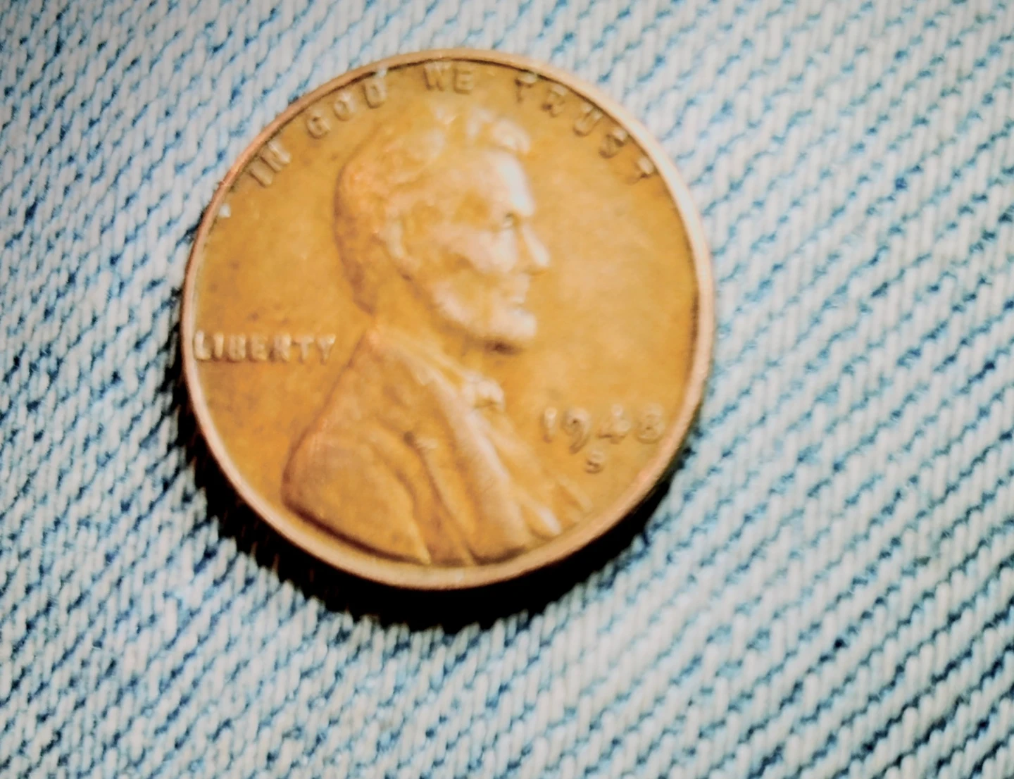 1948 Lincoln Wheat Penny With S Mint Mark