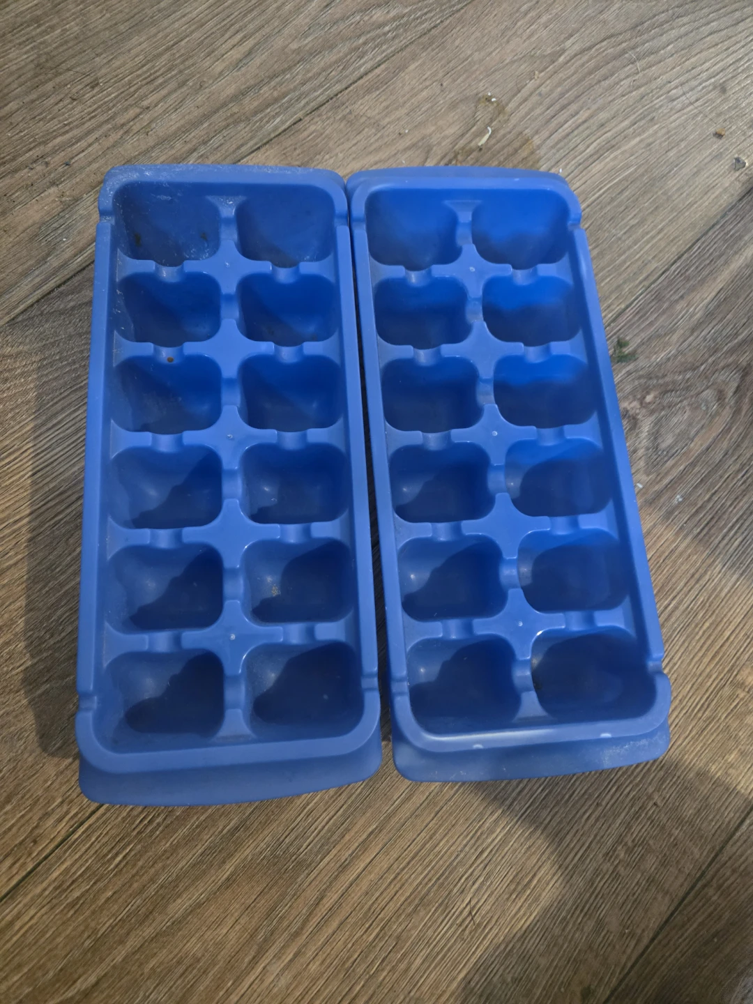 2 Blue Ice Cube Trays