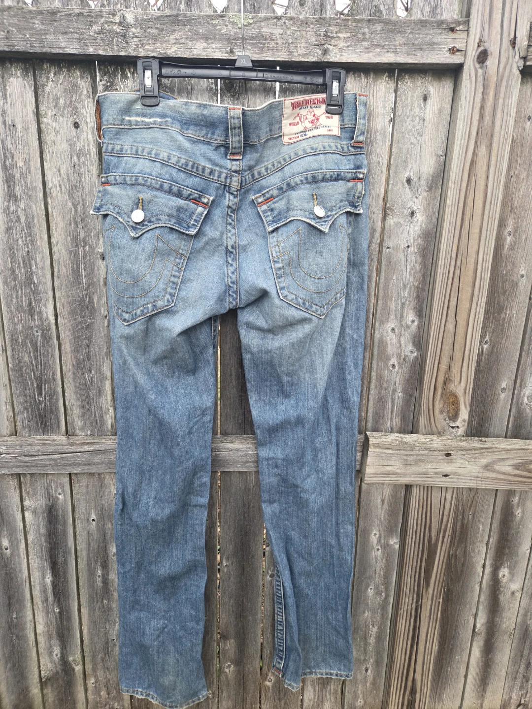 True Religion Jeans Size 32 Distressed Blue Denim - photo 2