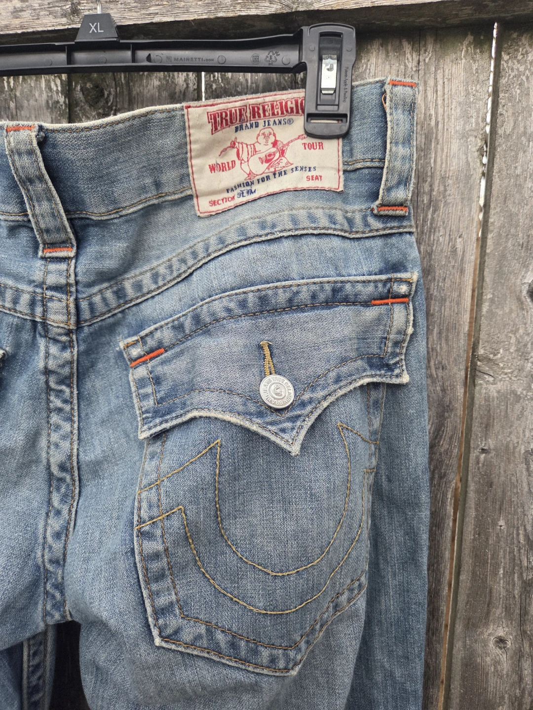 True Religion Jeans Size 32 Distressed Blue Denim - photo 3