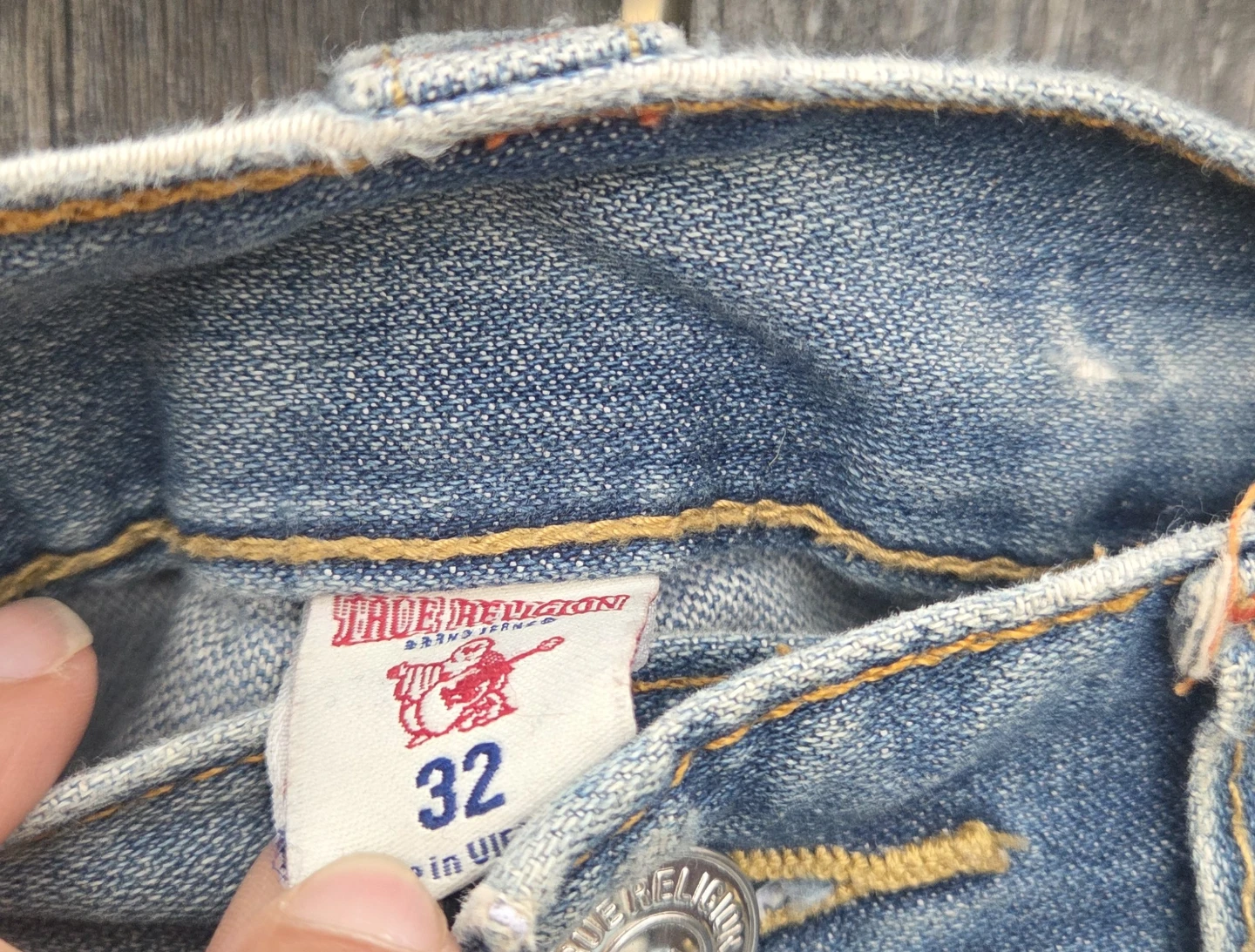 True Religion Jeans Size 32 Distressed Blue Denim - photo 4