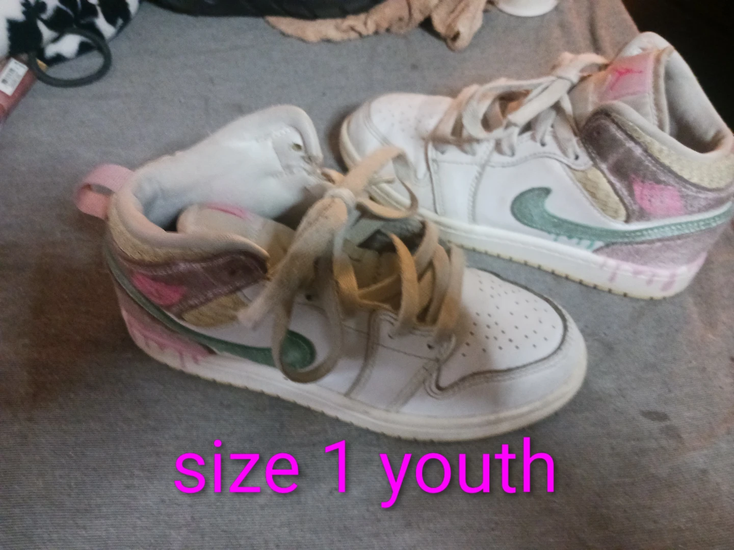 Nike Air Jordan 1 Mid “Ice Cream”  - Paint Drip - photo 3