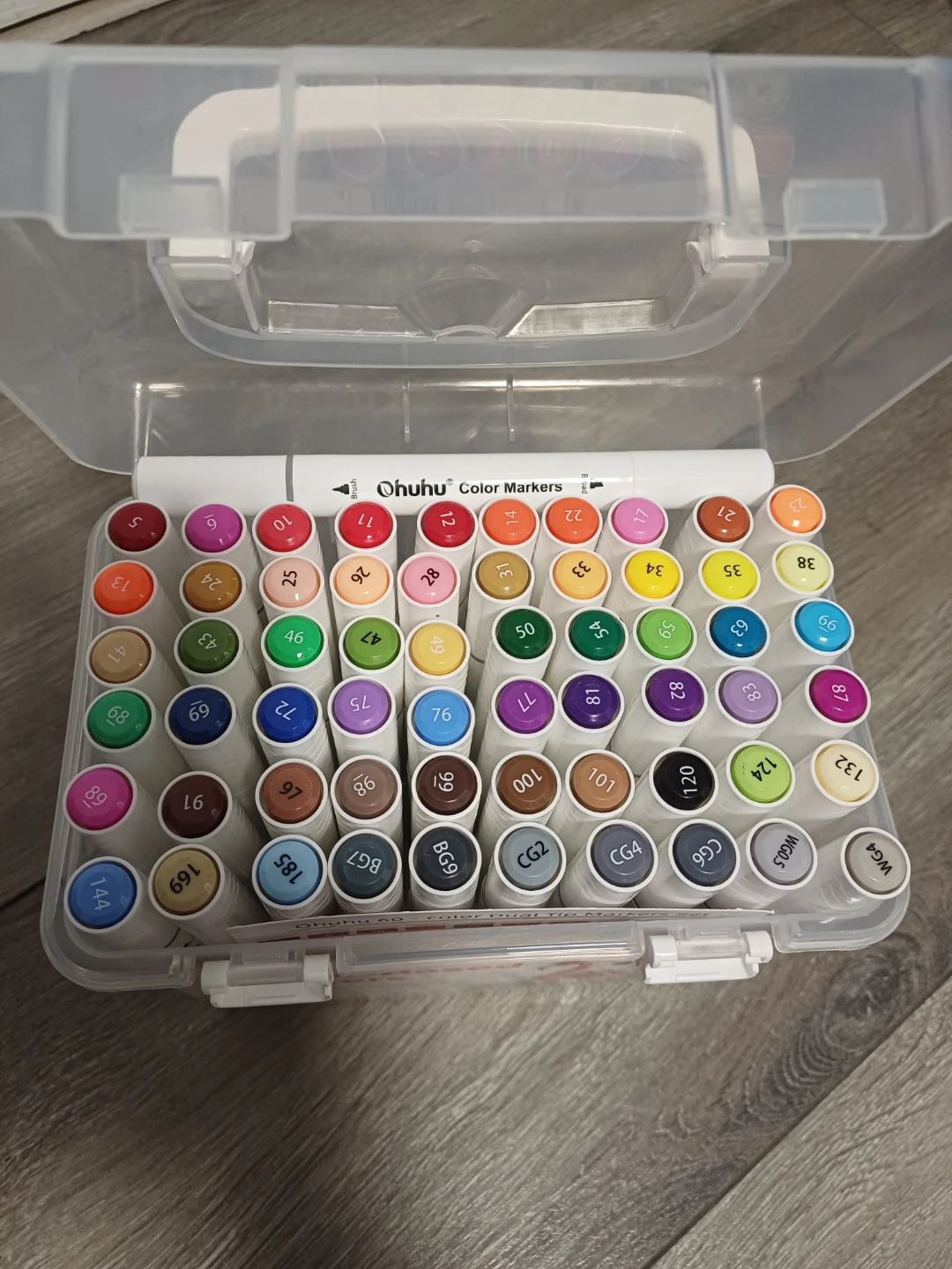 Ohuhu 60-Color Water-Based Markers Set with Case - photo 4